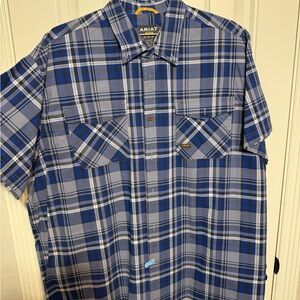 Ariat Blue Casual Button Down Shirt